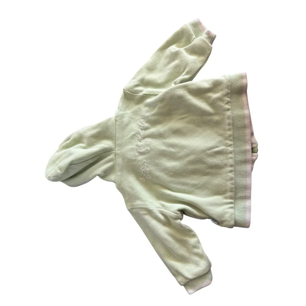 Baby Unisex Light Green Jacket‎ With Elephant 6-9 Months Messages From The Heart